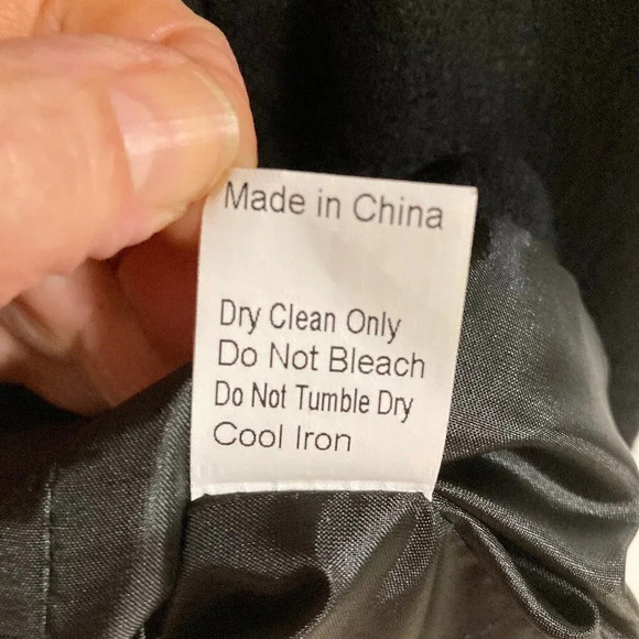 Piko 188 Black‎ Wool Blend Lined Double-Zipper Cropped Jacket, Size Medium - Picture 9 of 9